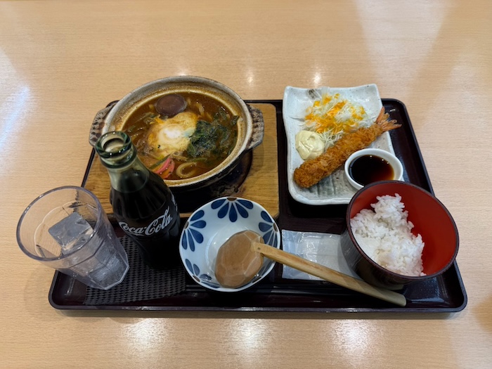中部国際空港のリラクゼーション施設で提供されたご飯